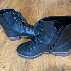 Kensie lace up zipper boots